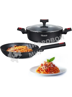 Сотейник Rondell Urban Pro RDA-1988 d=26см, (с крышкой) черный