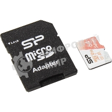 Флеш карта microSD 64Gb Silicon Power Superior A1 microSDXC Class 10 UHS-I U3 100/80 Mb/s (SD адаптер)