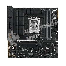 Материнская плата ASUS TUF GAMING B760M-PLUS II, LGA 1700, Intel B760, 4xDDR5, 4xSATA, 3xM.2, 1xPCIe 5.0 x16, 1xPCIe x4, 1xPCIe x1, 1xUSB-A 3.2 Gen 2, 2xUSB-A 3.2 Gen 1, 4xUSB 2.0, 1xUSB-C 3.2 Gen 2x2, 1x2.5Gb LAN, 5x3.5 мм, 7.1, mATX