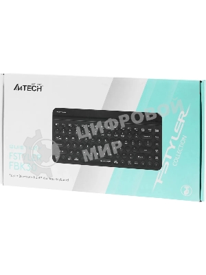 Клавиатура беспроводная A4Tech Fstyler FBK30 черный/серый USB BT/Radio slim Multimedia