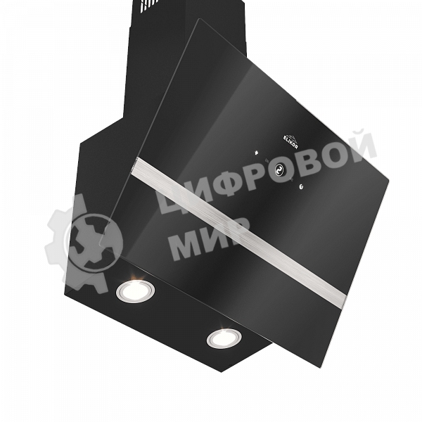 Вытяжка наклонная Elikor Rise BK 60 черный, 60 см, 750 куб. м/ч, 56 дБ