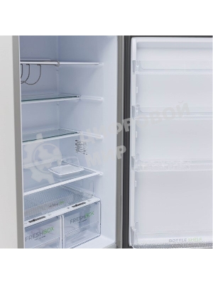 Холодильник Бирюса М6132 металлик двухкамерный 245/85л морозилка снизу, автоматическое