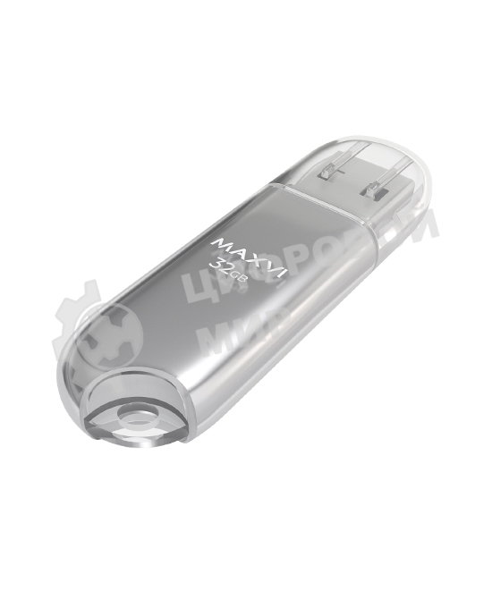 Флешка USB Maxvi P1 32GB silver (FD32GBUSB20C10P1)