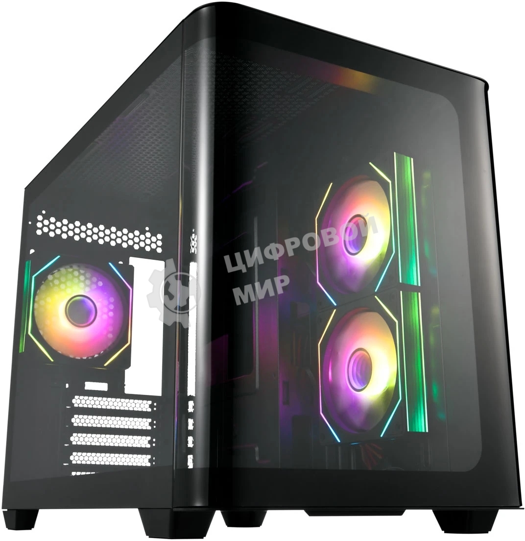 Компьютерный корпус FSP mATX Minitower S380-BA, черный