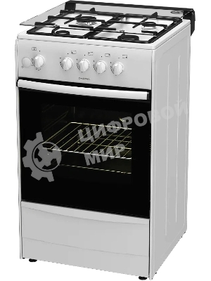 Плита газовая Darina 1B1 GM 441 008 W белый/черный, конфорок 4 шт, духовка 50 л, 50 см x 85 см x 51 см