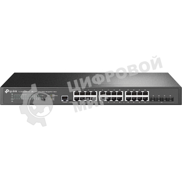 Коммутатор управляемый TP-Link TL-SG3428XPP-M2 JetStream уровня 2+ с 24 портами 2,5 Gbит/с (8 портов PoE++, 16 портов PoE+) и 4 портами SFP+ 10 Gbит/с