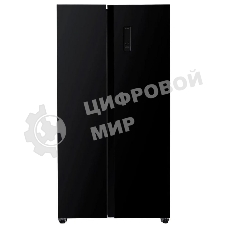 Холодильник Kraft KF-MS5701BI черный двухкамерный 372/198л морозилка сбоку, Side by Side