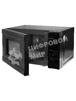 Микроволновая печь BBK 20MWS-709M/B черный, 20 л, 700 Вт, переключатели - поворотный механизм