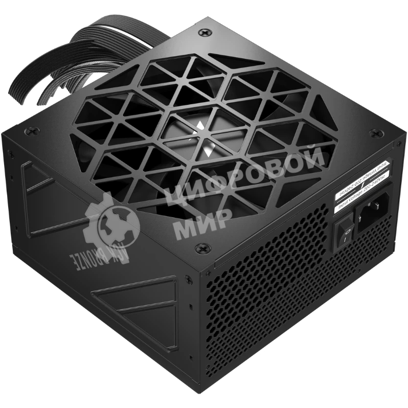 Блок питания 1STPLAYER ACK BRONZE 650W (HA-650AA2), 650Вт, 80 PLUS Bronze, 140мм, черный