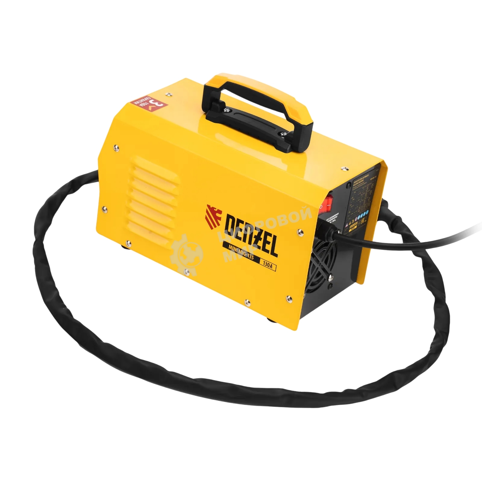 Аппарат инверторный полуавтоматической сварки Denzel Mini MIG-135, 130 А, ПВ 60%