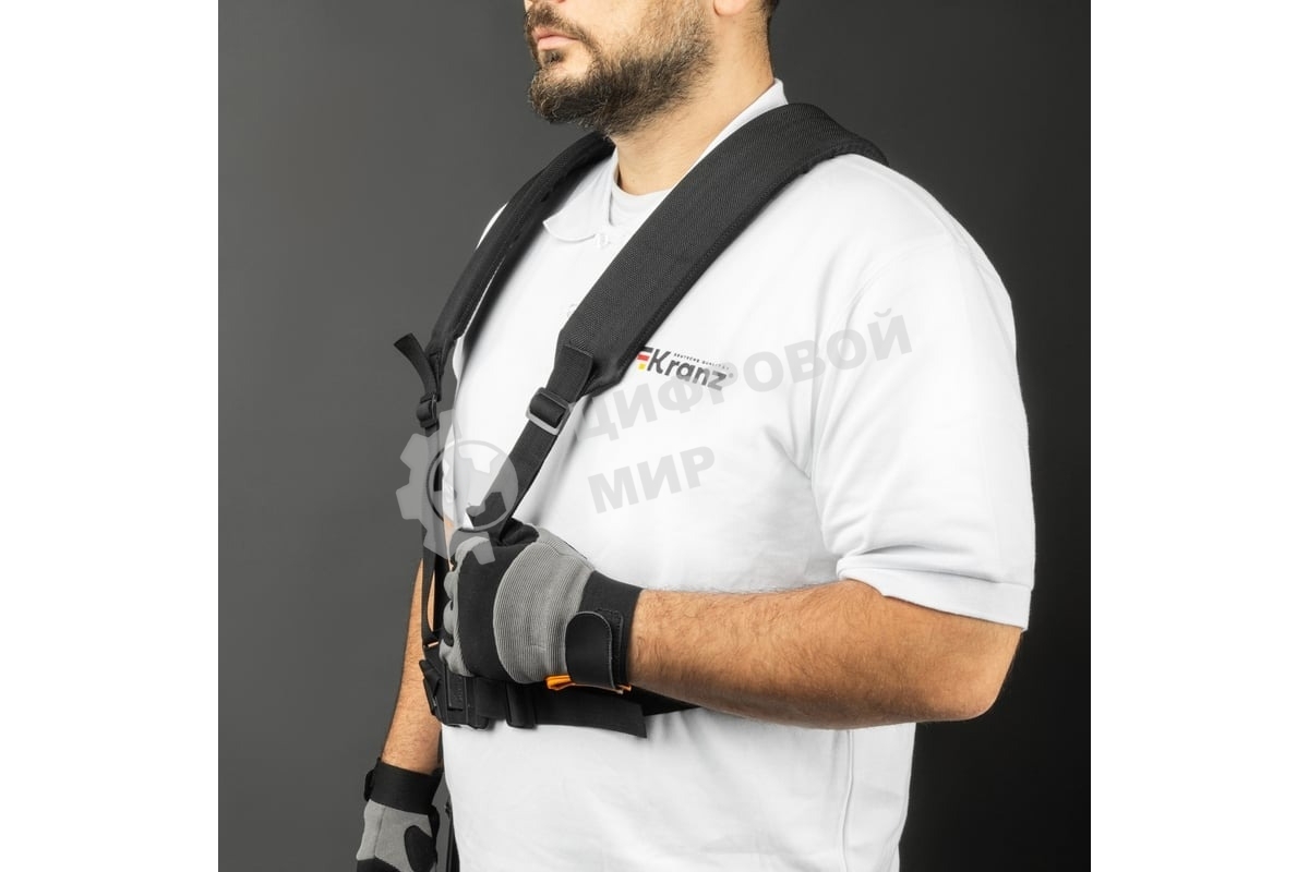 Триммер бензиновый Kranz KR-52, 52см3, 3 л.с, разборная штанга