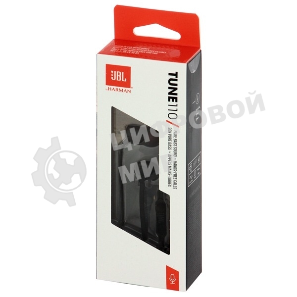 Наушники проводные JBL T110 черный