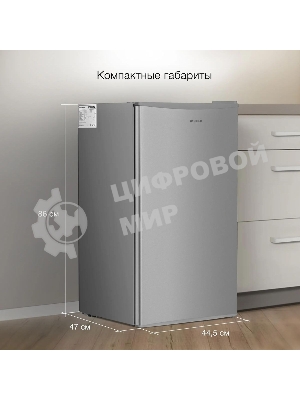 Холодильник Hyundai CO1003 серебристый однокамерный 93л