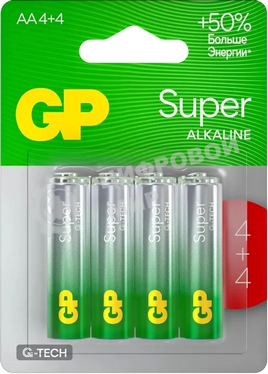 Батарея GP Super Alkaline G-Tech 15А AA (8шт)