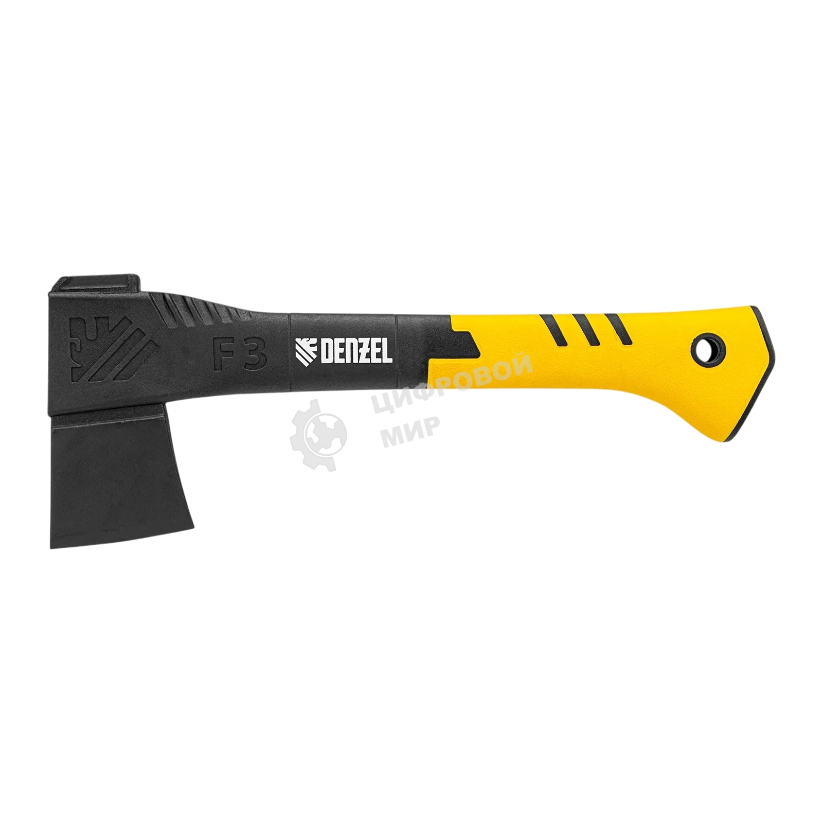 Топор-колун Denzel 21430 F3, 640 гр, двухкомпонентная рукоятка, 320 мм