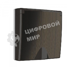 Накладка для розетки IP44 с крышкой (бронзовый)