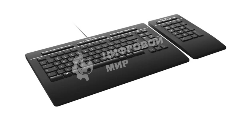 Клавиатура проводная 3Dconnexion 3DX-700092 Keyboard Pro with Numpad проводная USB черный