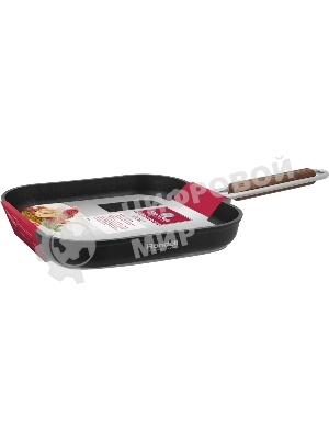 Сковорода-гриль Rondell Fjord RDA-1798, 26 см, без крышки, черный