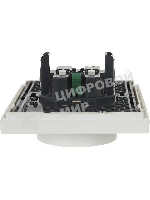 Розетка 2-м СП FORTE&PIANO FP224 16А с заземл. без защ. шторок безвинт. крепл. бел. IEK FP-R21-16-1-K01