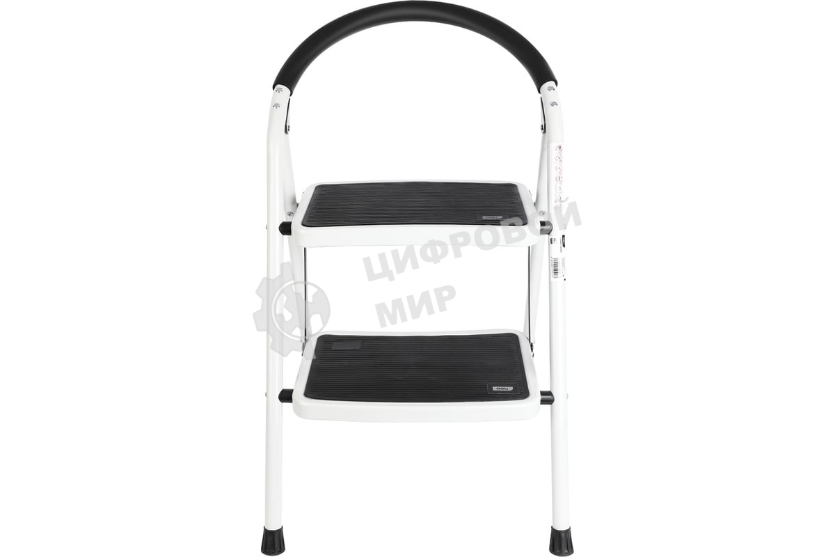 Стремянка стальная двухступенчатая Deli DL509012 макс.высота 460мм, до 150кг, ступени 360x270мм