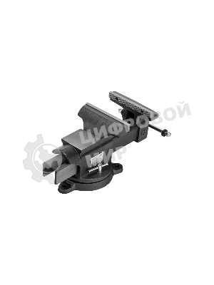 Тиски слесарные Denzel BVH-200, 200 мм, поворотные, стальная направляющая, с наковальней