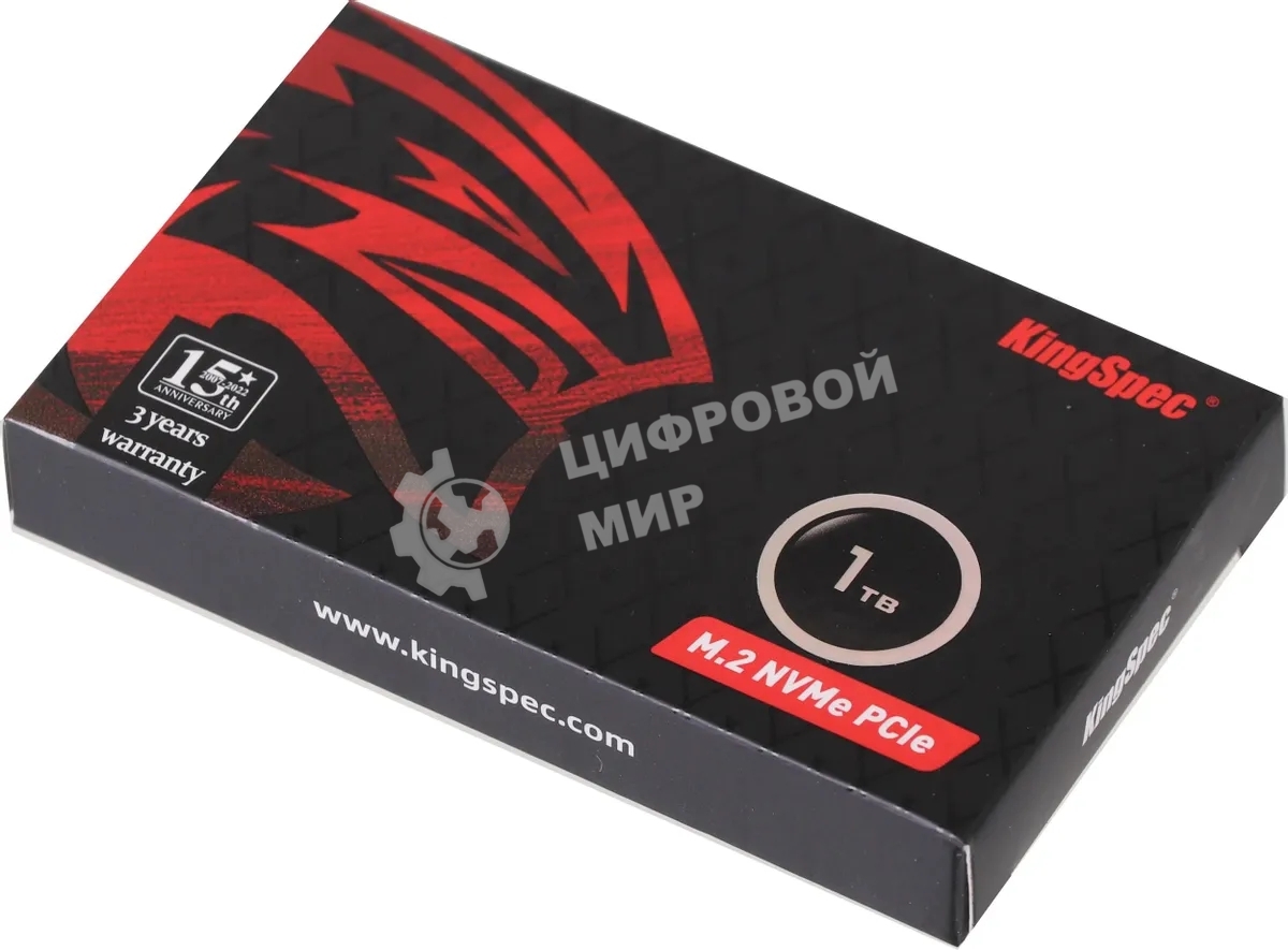 Накопитель SSD M.2 KingSpec NX-1Tb, PCIe 3.0 x4, NVMe, R/W 3400/3100