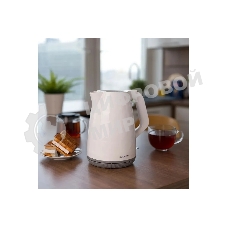 Чайник электрический Scarlett SC-EK18P49 1.7 л, 2200 Вт, белый/серый (корпус: пластик)