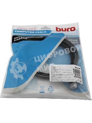 Кабель аудио-видео Buro DisplayPort (m)/DisplayPort (m) 1.5м. черный