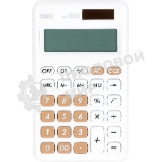 Калькулятор карманный Deli EM120WHITE белый 12-разр.