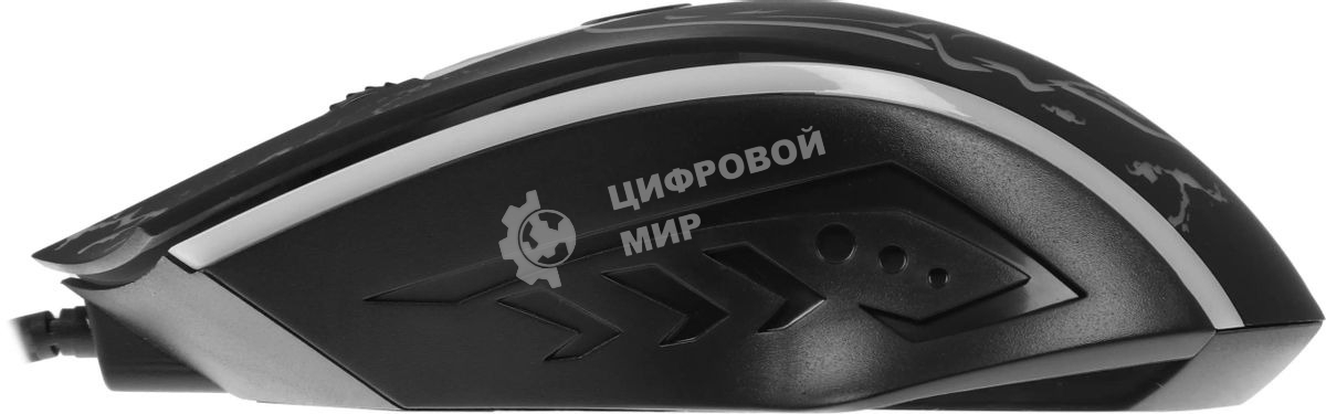 Мышь проводная Defender Overmatch GM-069 черный, 2400 dpi, USB, кнопки - 4