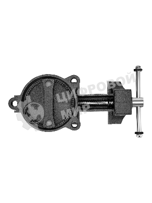 Тиски слесарные Denzel BVH-150 150 мм, поворотные, стальная направляющая, с наковальней