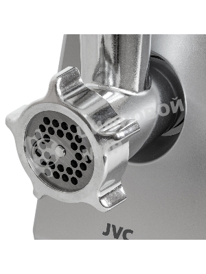 Мясорубка электрическая JVC JK-MG128 черный, 2500 Вт, 2.7 кг/мин, реверс, металлический лоток, насадки - 4