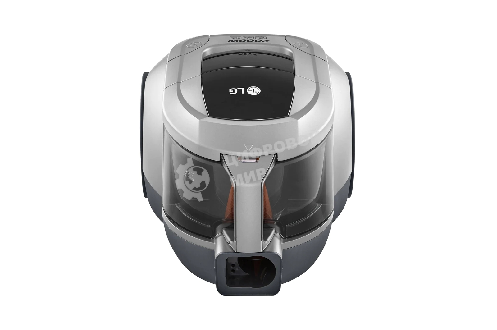 Пылесос LG VC5420NNTS серебристый/черный, 380/2000 Вт, уборка сухая, пылесборник контейнер 1.3 л