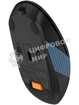 Мышь беспроводная A4Tech Fstyler FB10CS черный/синий, 2000 dpi, радиоканал, Bluetooth, USB, кнопки - 4