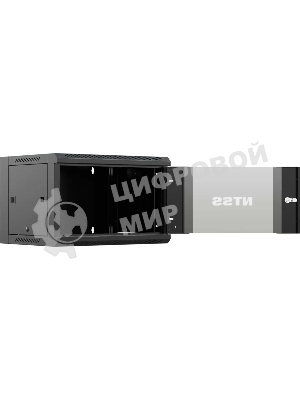 Шкаф коммутационный NTSS NTSS-W12U6045GS (NTSS-W12U6045GS-BL) настенный 12U 570x450 мм пер. дв. стекл 60 кг черный 350 мм 22.2 кг 220 град. 635 мм IP20 сталь