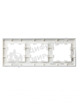 Рамка 3-местная IEK BRITE РУ-3-2-БрБ стекло белый