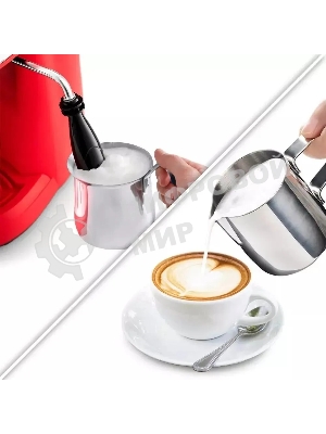 Кофеварка капельная Kitfort КТ-760-1 красный/черный, молотый кофе, 240мл, 800Вт, 3,5 бар