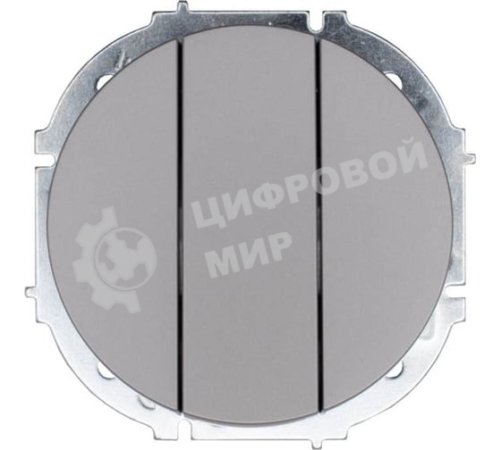 Выключатель 3-кл. СП OSEN механизм серый матовый LEZARD 743-7488-109
