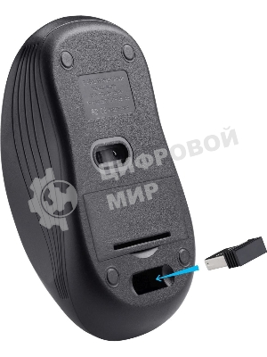 Мышь беспроводная Defender Bit MB-205 черный, 1200 dpi, радиоканал, USB, кнопки - 3