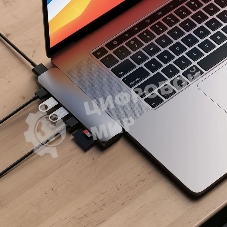 Док-станция Satechi ST-CMBPM, USB Type-C, HDMI/Thunderbolt 3/USB Type-C/SD/microSD/USB 3.0, USB