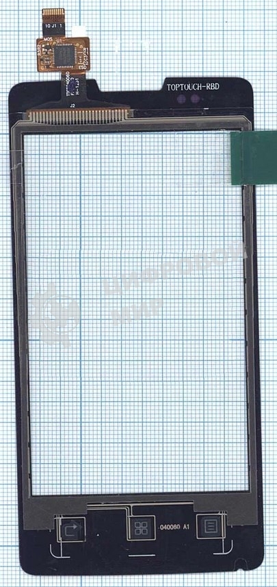 Сенсорное стекло (тачскрин) для Lenovo A600e, черный