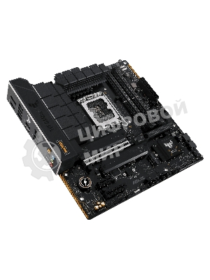 Материнская плата ASUS TUF GAMING B760M-PLUS II, LGA 1700, Intel B760, 4xDDR5, 4xSATA, 3xM.2, 1xPCIe 5.0 x16, 1xPCIe x4, 1xPCIe x1, 1xUSB-A 3.2 Gen 2, 2xUSB-A 3.2 Gen 1, 4xUSB 2.0, 1xUSB-C 3.2 Gen 2x2, 1x2.5Gb LAN, 5x3.5 мм, 7.1, mATX