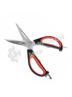 Ножницы LARA LR05-94 BLISTER 24,5 см 8 в 1 прорезиненные ручки, сверхострая заточка, нержавеющая сталь