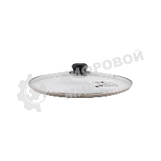 Крышка с ручкой стеклянная MALLONY 28 см., с метал/обод, паровыпуск, низ. (987019)