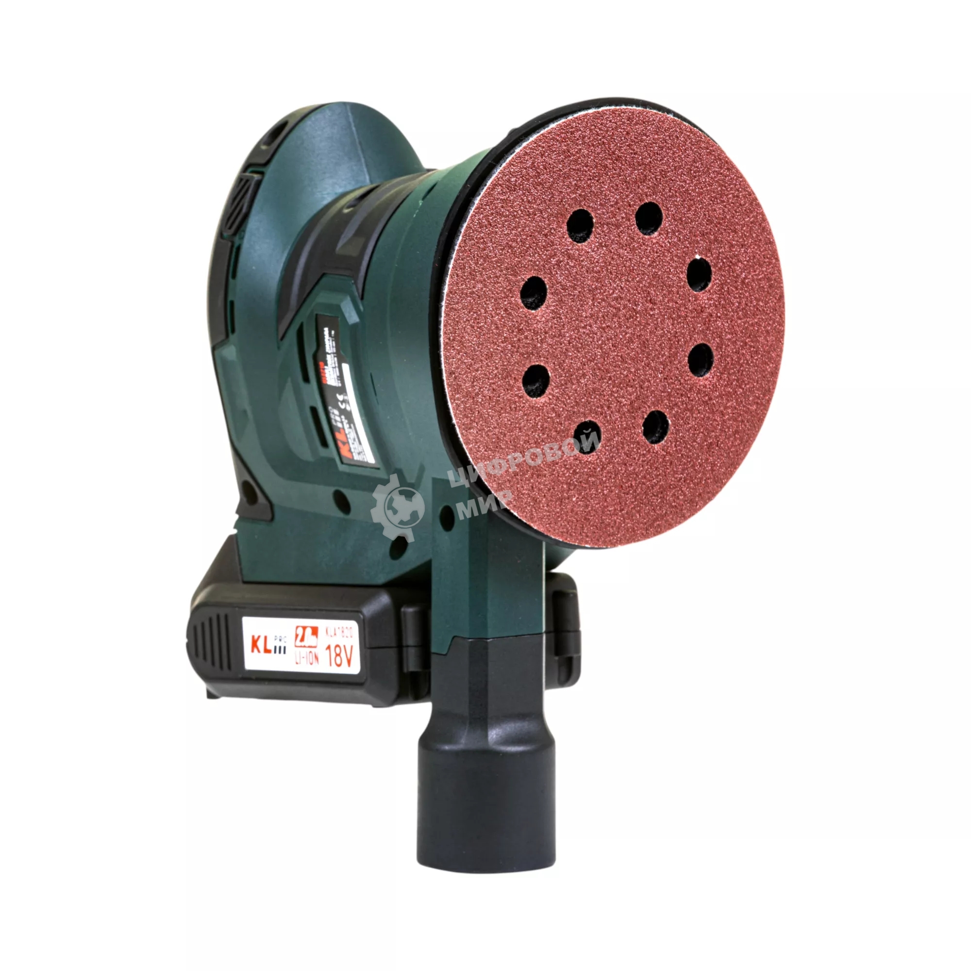 Эксцентриковая шлифовальная машина аккумуляторная KLPRO KLEZ18-20 (18В, Li-ion-2шт, 2.0А·ч, ЗУ 2,4А)