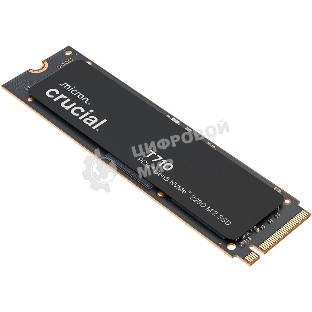 Накопитель SSD Crucial T710 1Tb PCIe Gen5 NVMe 2280 M.2 SSD CT1000T710SSD8