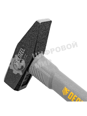 Молоток слесарный Denzel 800 г, кованый, фибергласовая рукоятка c TPR покрытием