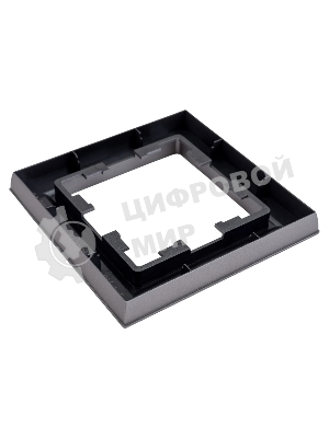 Рамка 1-мест. IEK BRITE РУ-1-БрС сталь