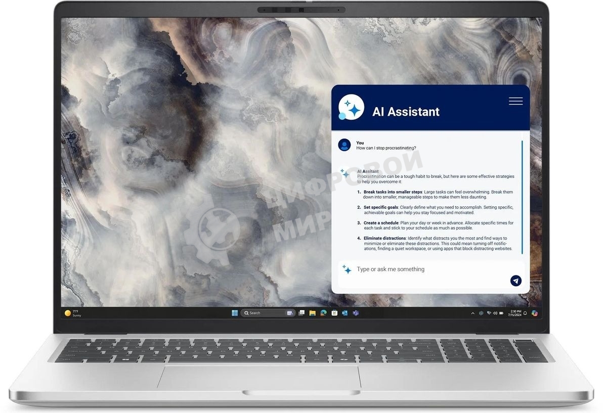 Ноутбук Dell Pro 16 Plus Core Ultra 5 235U 16Gb SSD 1Tb Intel Graphics 16