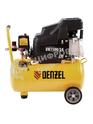 Компрессор воздушный Denzel DK1500/24,Х-PRO (58063) 1,5 кВт, 230 л/мин, 24 л